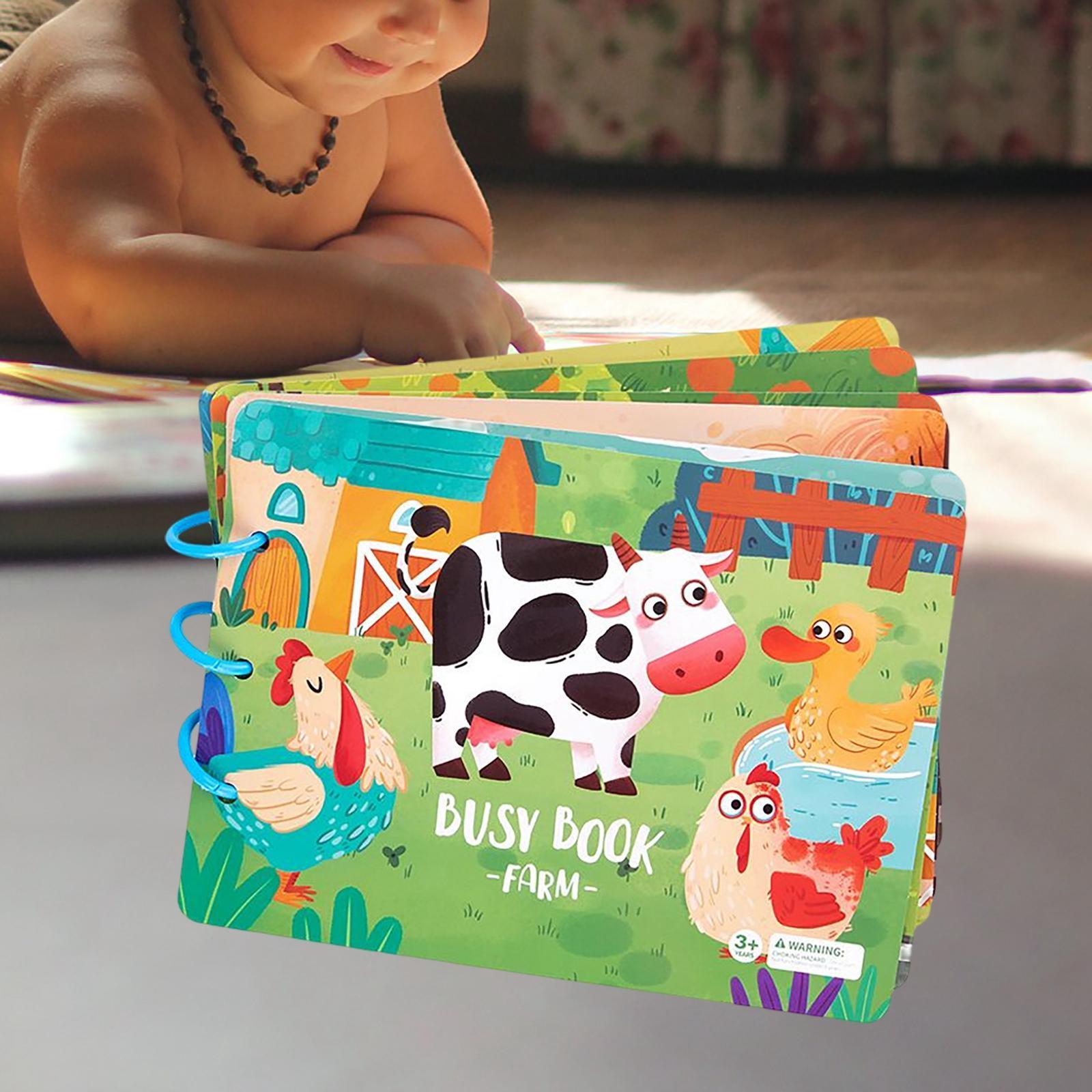 2x Educational Quiet Busy Book Early Learning Puzzle for Activity Kids