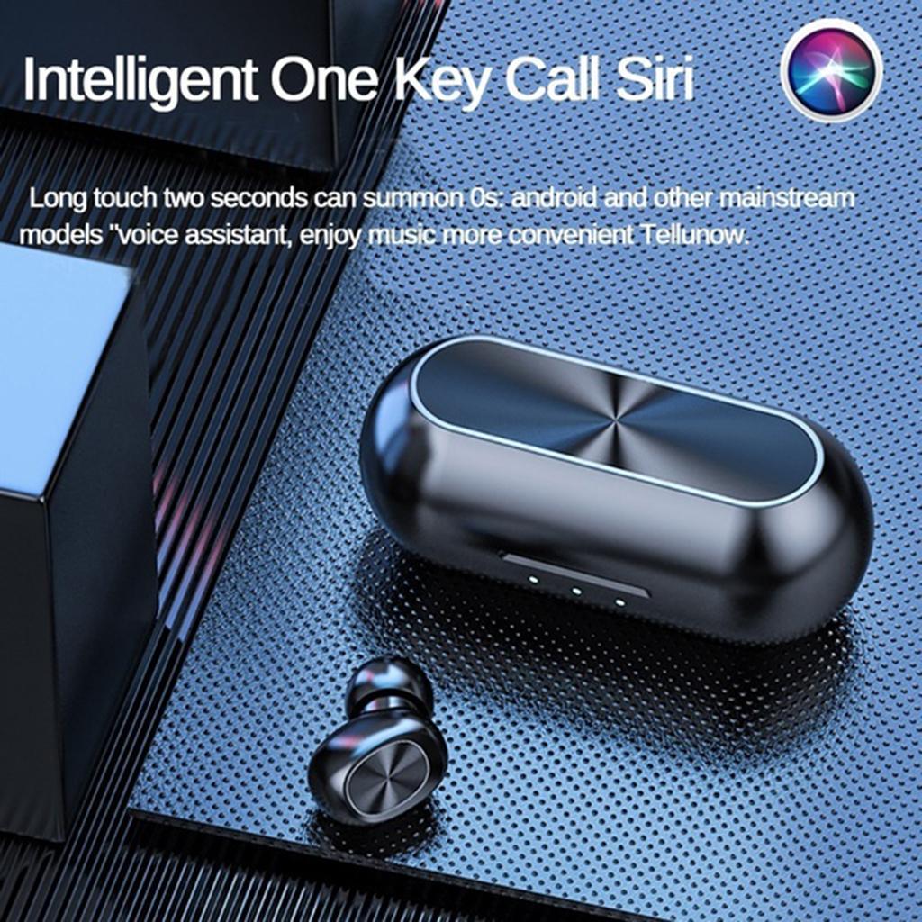 Bluetooth 5.0 Wireless Earphone, Sport Headset Ear In Headset With Portable Charging Case, Built-in Microphone, Auto Pairing, For Running