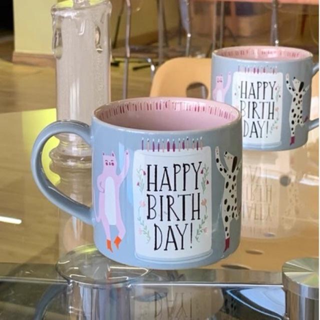 Ly cốc cafe cao cấp chịu nhiệt dành tặng ngày sinh nhật happy birthday