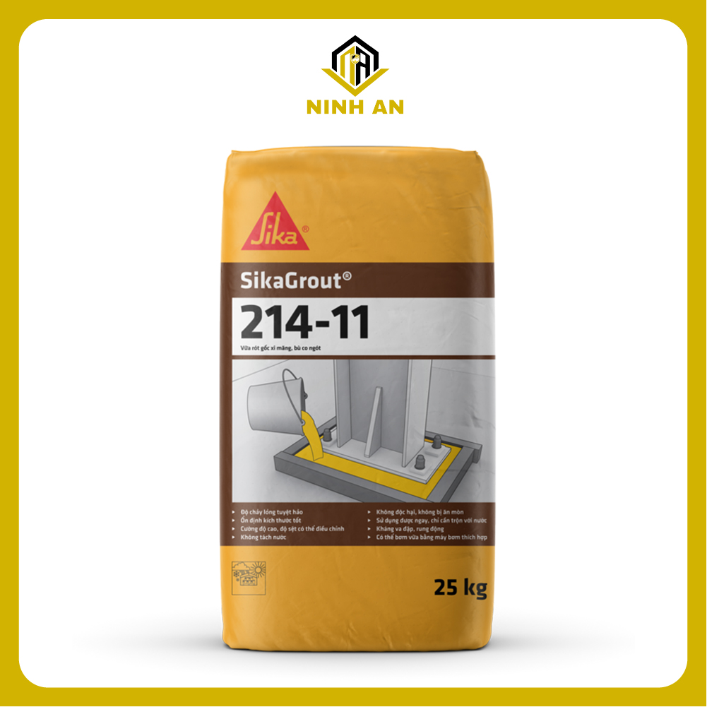 SikaGrout 214-11 - Bao 25kg - Vữa rót không co ngót