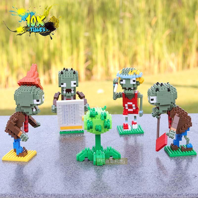 Đồ chơi lego 3d plant and zombie, cây cối dễ thương quà tặng sinh nhật trẻ em, quà tặng bạn trai bạn gái