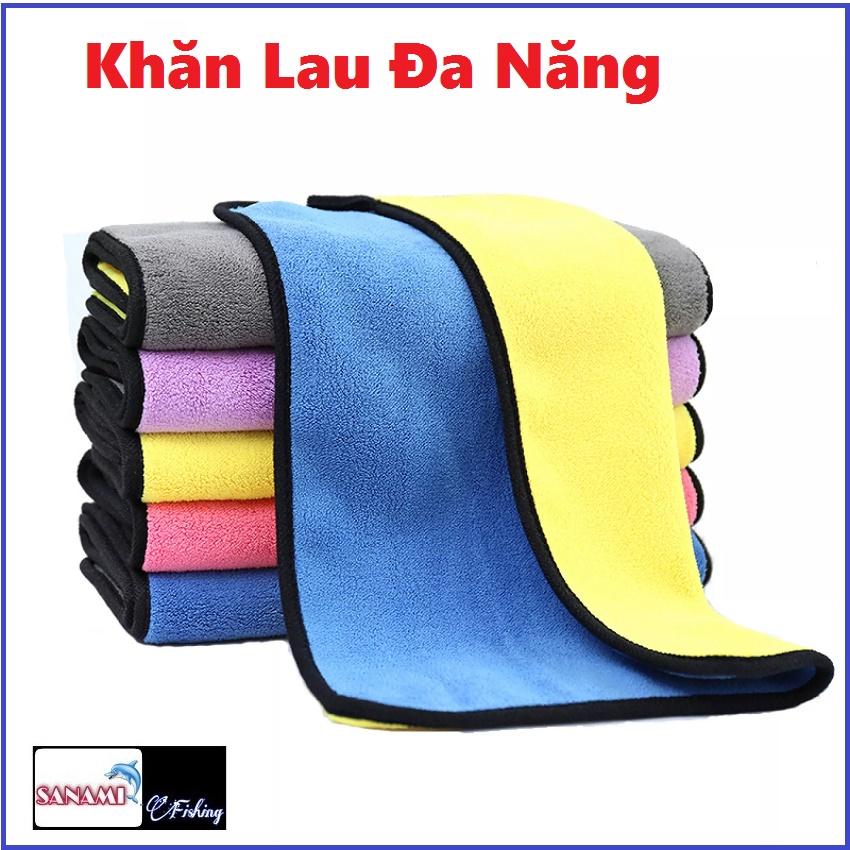 Khăn Lau Đa Năng Microfiber 2 Mặt Siêu Thấm Cực Dày Không Đổ Lông Chuyên Dụng Cho Ô Tô Xe Hơi Câu Cá SPK-29