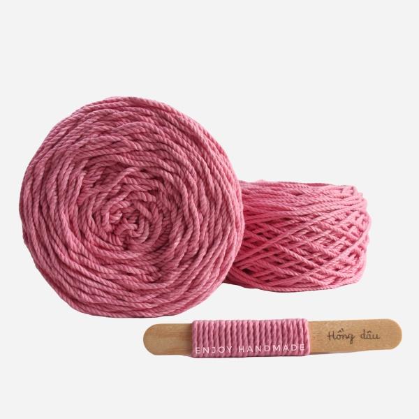 Dây thừng macrame cotton TÔNG NÓNG 3 xoắn, 3mm / 5mm, 0.5kg