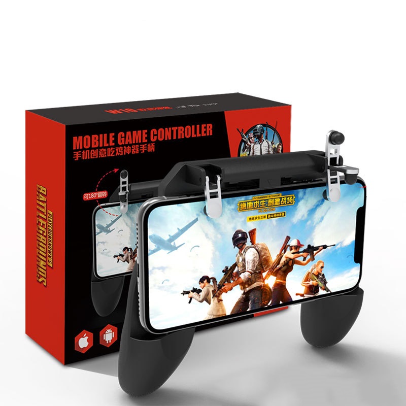 Tay Cầm Game Nút Chơi Game W10 Có Nút Chơi PUBG Cho Điện Thoại Pubg, Ros, Free Fire Controller