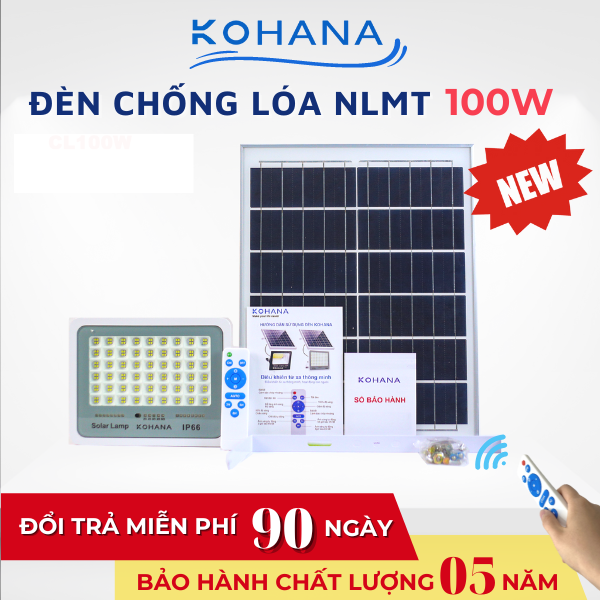 ĐÈN CHỐNG LÓA NĂNG LƯỢNG MẶT TRỜI 100W