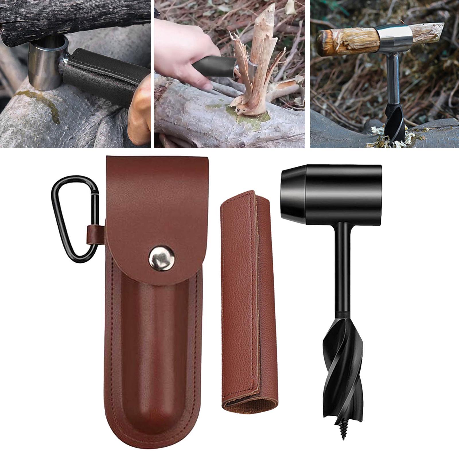 Wood  Camping Wrench Survival Punch