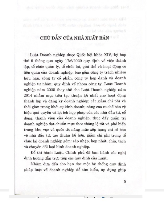 Sách Luật Doanh Nghiệp Năm 2020 Và Các Nghị Định Hướng Dẫn Thi Hành - NXB Chính Trị Quốc Gia Sự Thật