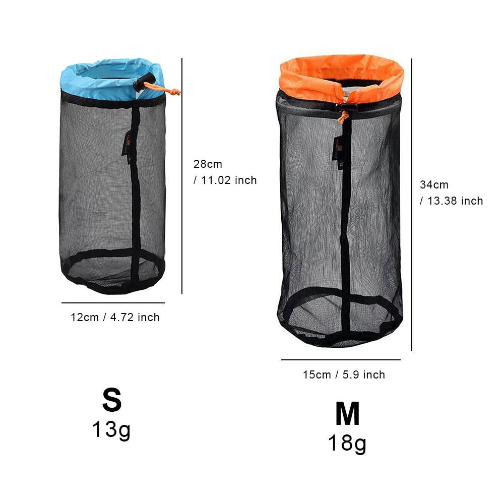 Túi nylon lưới màu đen, túi mạng Cordelabin mạnh mẽ, túi xếp chồng đi du lịch lưới nhỏ di động, cho túi lưu trữ du lịch