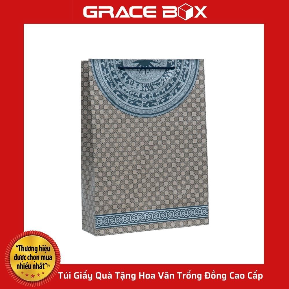 Túi Giấy Quà Tặng Hoa Văn Trống Đồng Cao Cấp