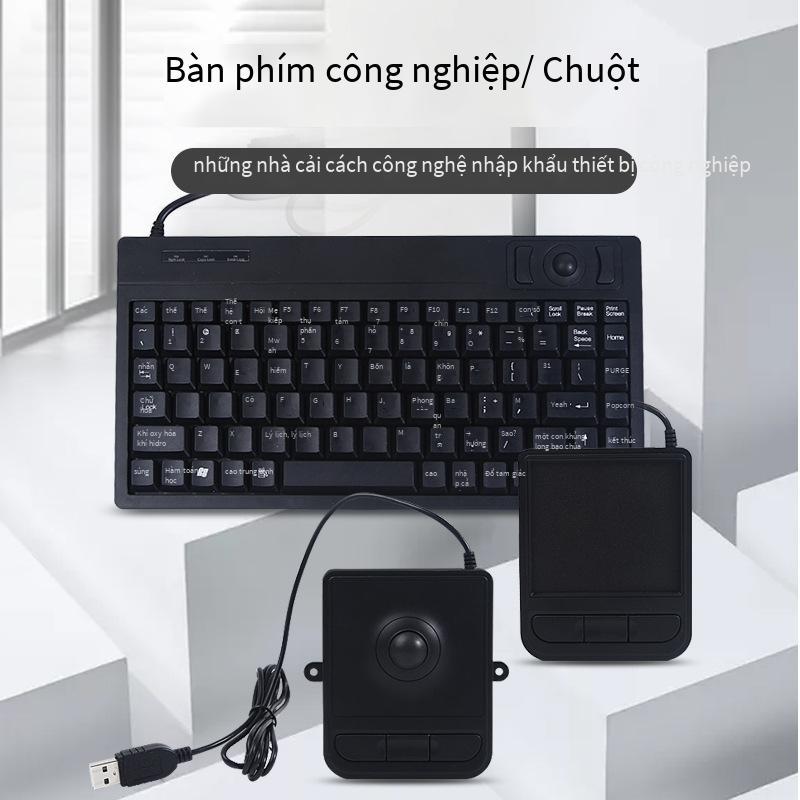 Đảm bảo chất lượng Bàn phím có dây USB bi xoay điều khiển công nghiệp mini với trung tâm công nghiệp chuyên dụng PS/2 bàn phím nhỏ bộ phím chuột kinh doanh