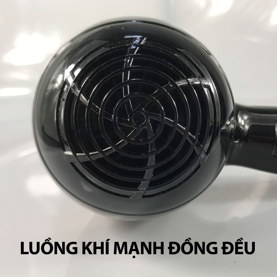 Máy sấy tóc chuyên dụng công suất 3000W nhiều mức điều chỉnh tóc độ gió dây điện xoay 360 độ có móc treo thích hợp sử dụng cá nhân gia đình hoặc tiệm tóc