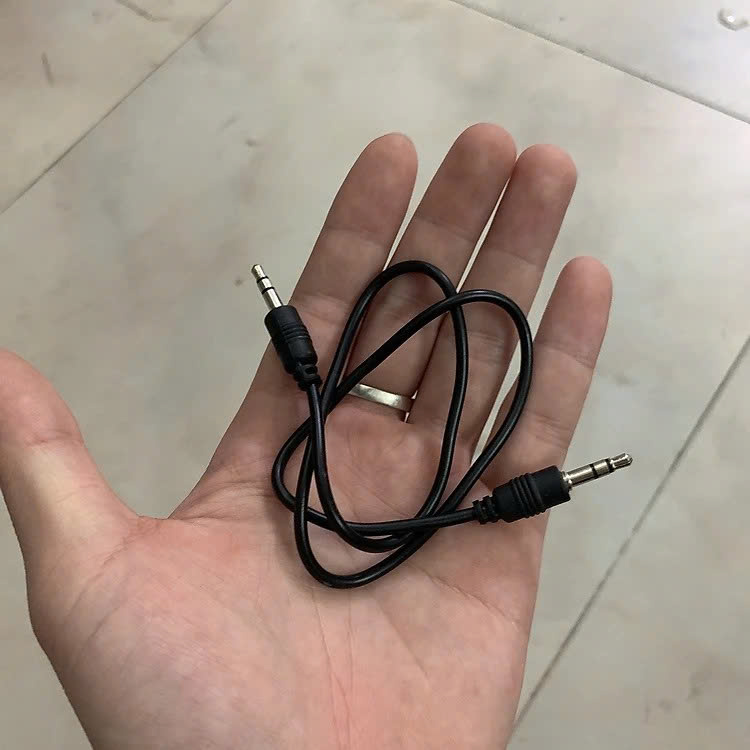 Dây cắm AUX 2 đầu 3.5 dùng kết nối Loa Bluetooth với Máy tính, Laptop, TV, cáp âm thanh, jack 3.5mm dài 50cm - Hàng nhập khẩu