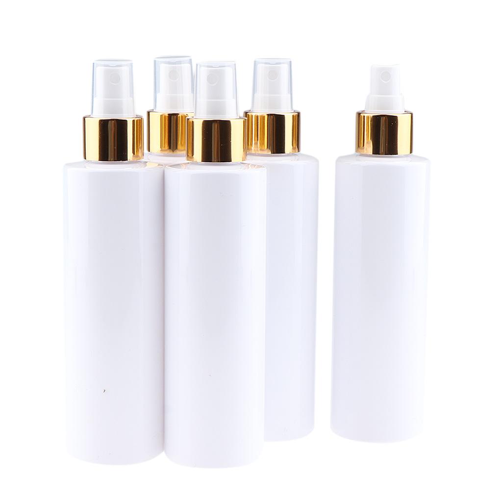 5x Refillable Empty Spray Bottle Liquid Makeup Toner Container for Travel