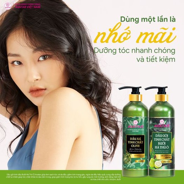 Dầu Gội-Xả Chiết Xuất Tinh Chất Olive Avatar Shampoo