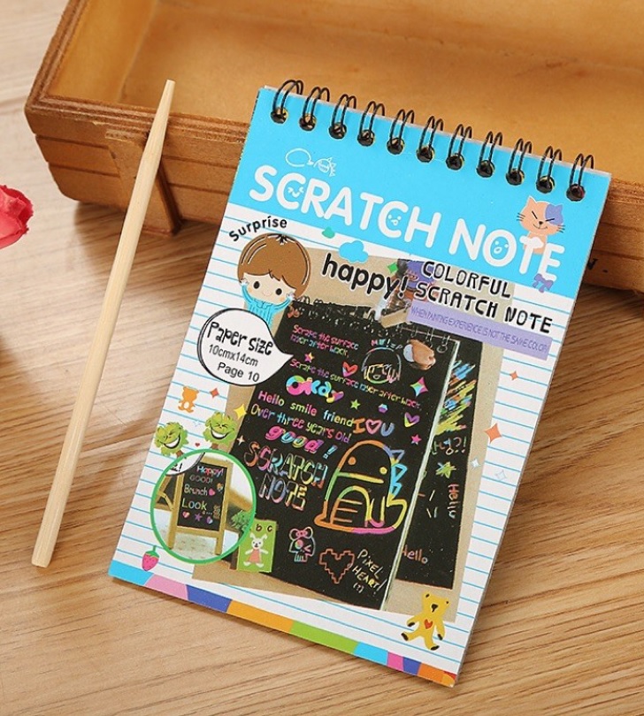 Sổ Vẽ Ma Thuật A6 Scratch Note (Giao màu ngẫu nhiên)