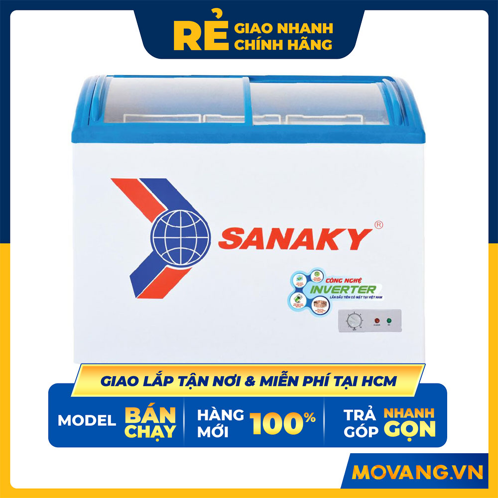 TỦ ĐÔNG TRƯNG BÀY KEM INVERTER SANAKY 260 LÍT VH-3899K3 - hàng chính hãng - chỉ giao HCM