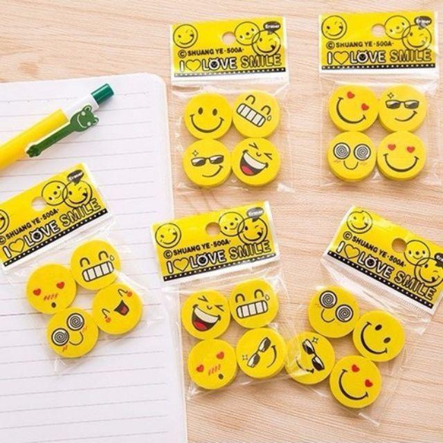 Set 3 tẩy bút chì hình ngôi sao