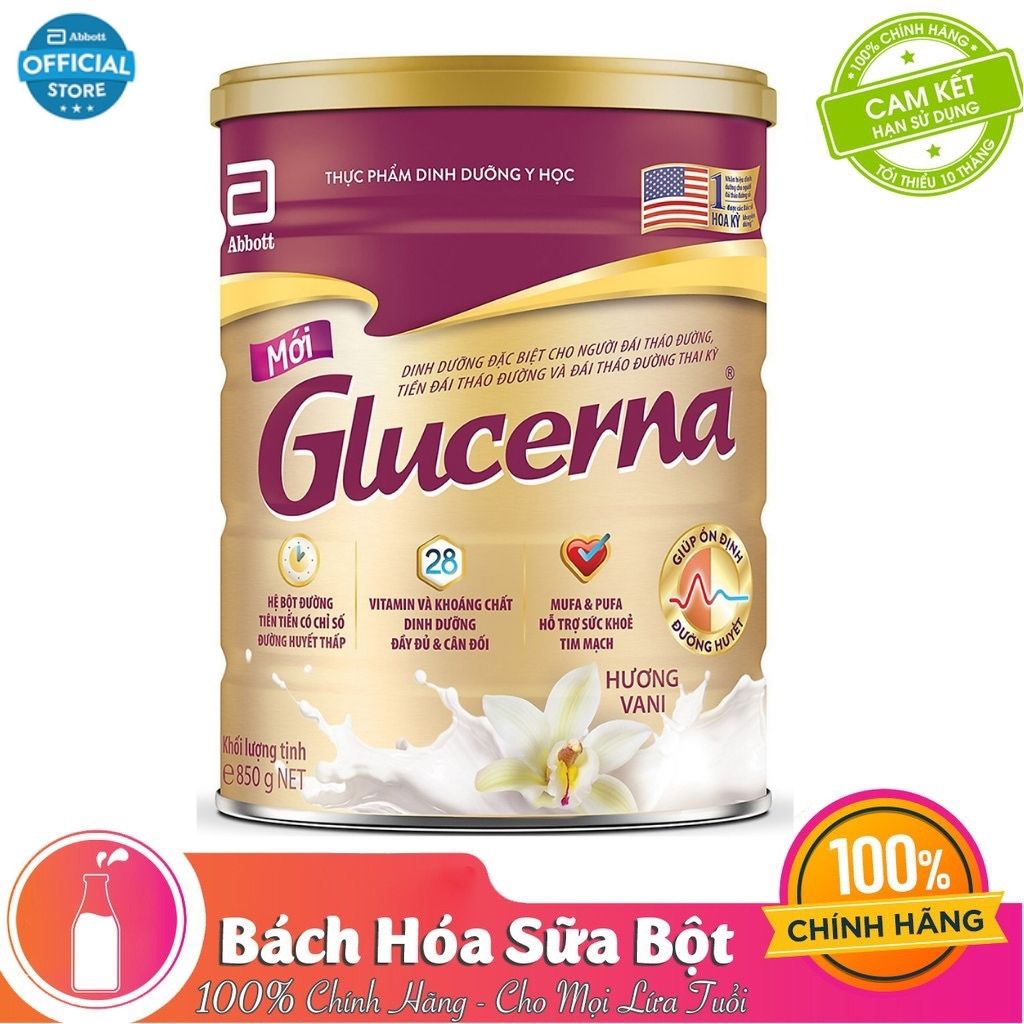 Sữa Bột Abbott Glucerna Vani 850g