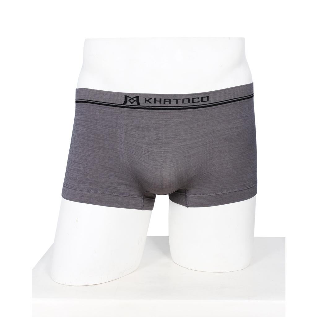 Quần lót nam boxer Khatoco màu xám nhạt mã Q5M108R0-VNMA028-2301-B