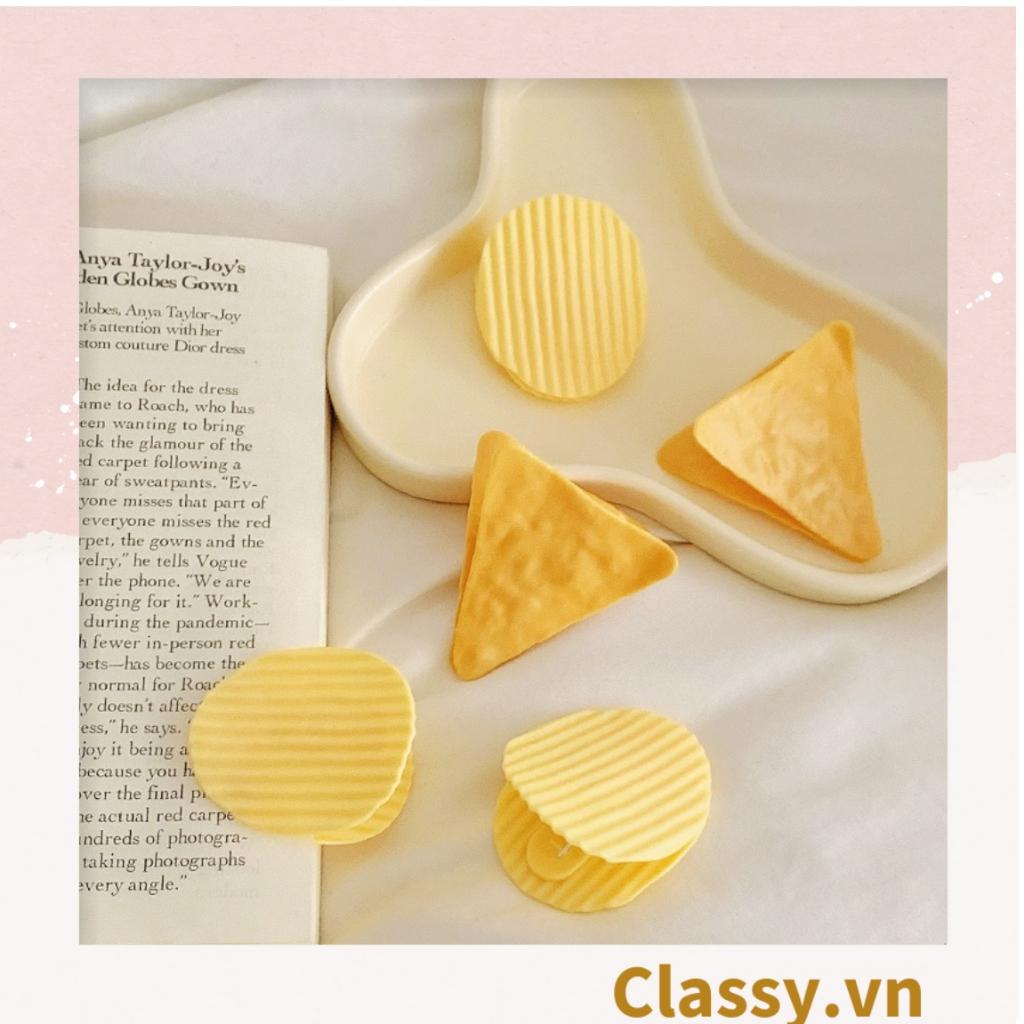 PK936 Kẹp Classy giữ mép túi đồ ăn họa tiết minh họa BimBIm snack khoai tây LAYS, tinh nghịch hài hước hot tiktok