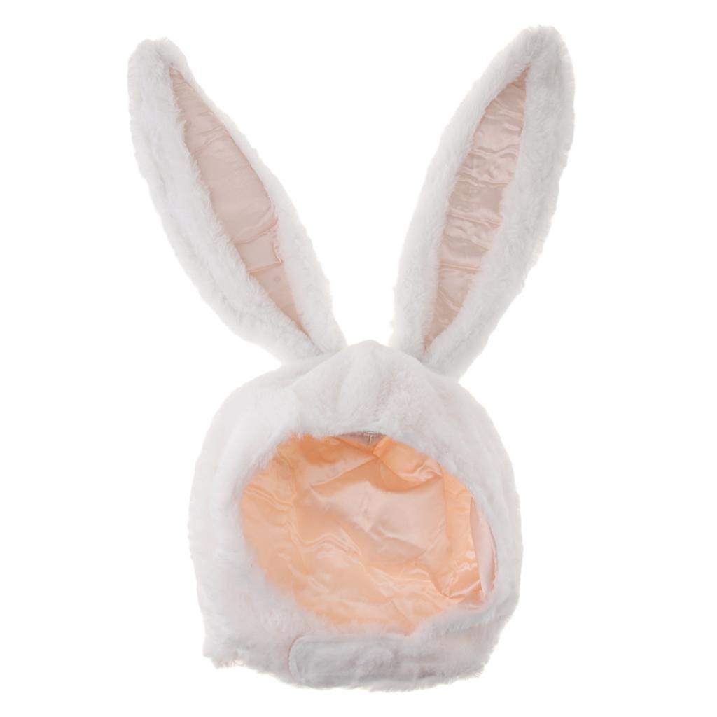 Plush Fun Long Ears Plush Cartoon Rabbit Animal Hat Party Costume Fancy Dress Holiday Photo Prop