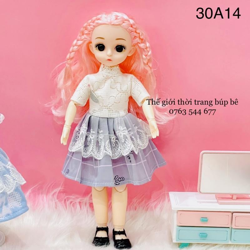 Búp bê dễ thương 30cm có 22 khớp cử động linh hoạt đồ chơi cho bé gái