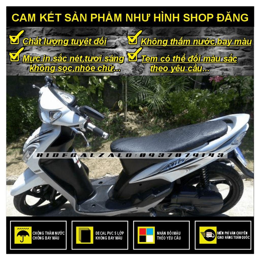 TEM RỜI MIO NHỎ ĐỜI ĐẦU MẪU THÁI DÁN XE TRẮNG - BI DECAL