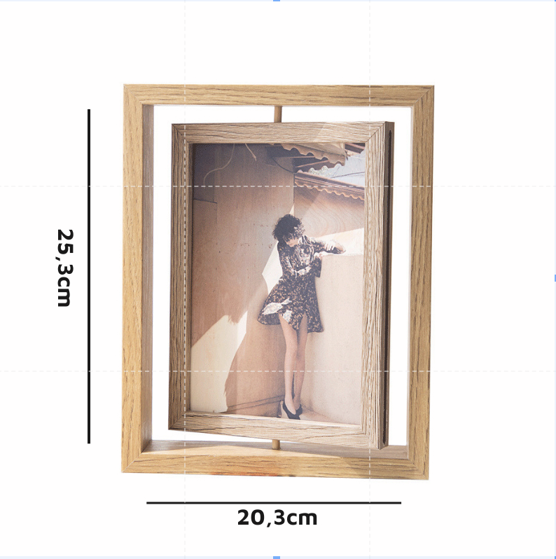 Khung Hình Màu Sồi  8 Inch Trang Trí 15,2 * 20,3 và 20.3*25.3 và 10.2*15.2 | Index Living Mall | Nhập Khẩu Thái Lan
