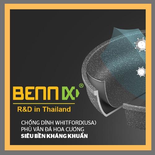 Chảo chống dính vân đá đáy từ Bennix: BN-24/ 26/ 28/ 30