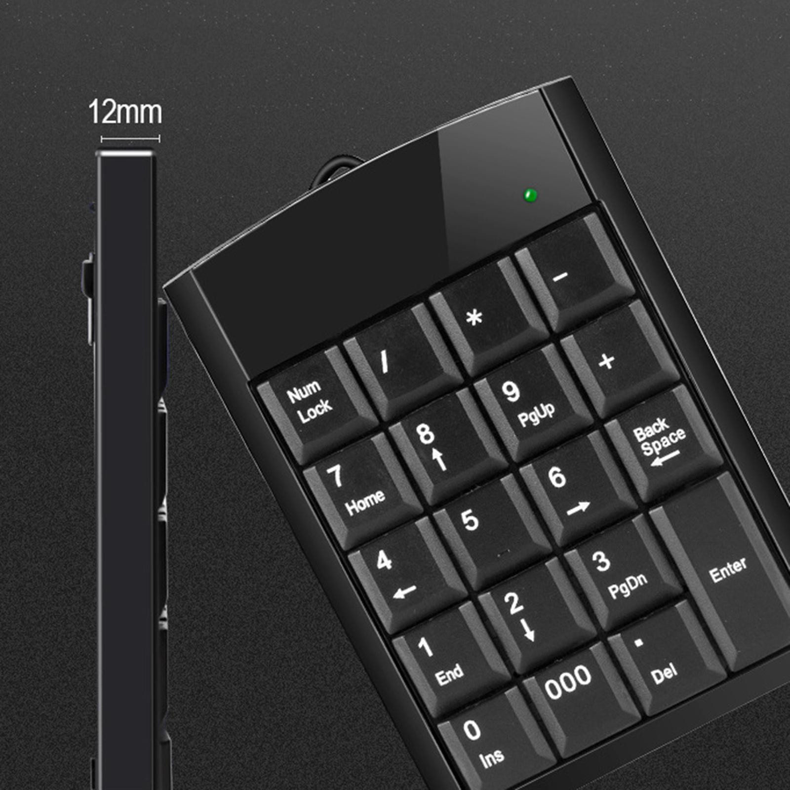 Wired Number Pad  Minimalist  and Play USB for Desktop Cashier Desk
