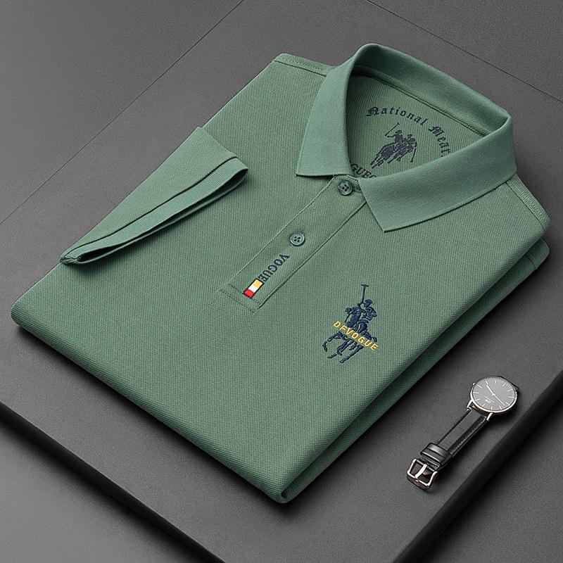 Áo nam polo ngắn tay mùa hè thấm hút mồ hôi có cổ