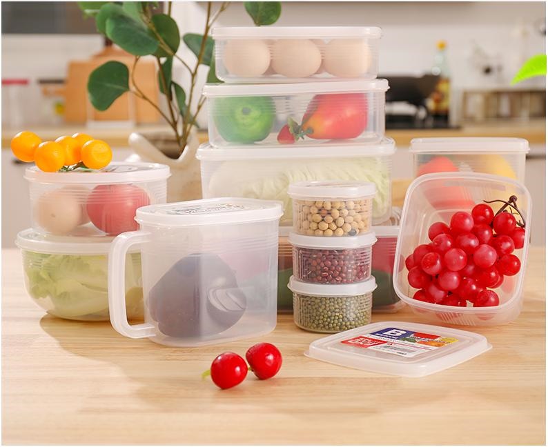 Bộ 04 hộp thực phẩm chữ nhật Nakaya hàng nội địa Nhật Bản