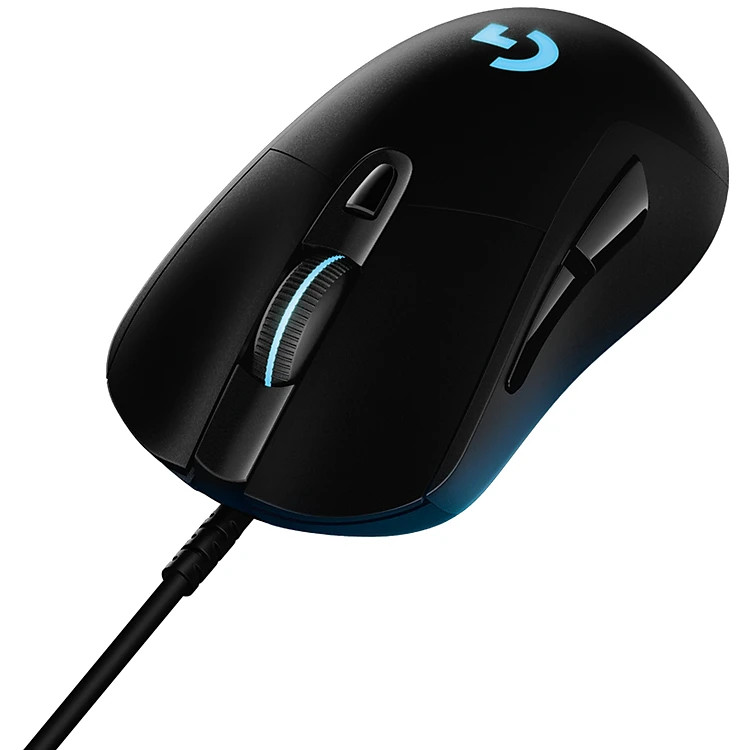 Chuột gaming có dây RGB Logitech G403 Hero màu đen (910-005634) - cảm biến 25k, công thái học, nhẹ 87g, 6 nút lập trình - Hàng Chính Hãng