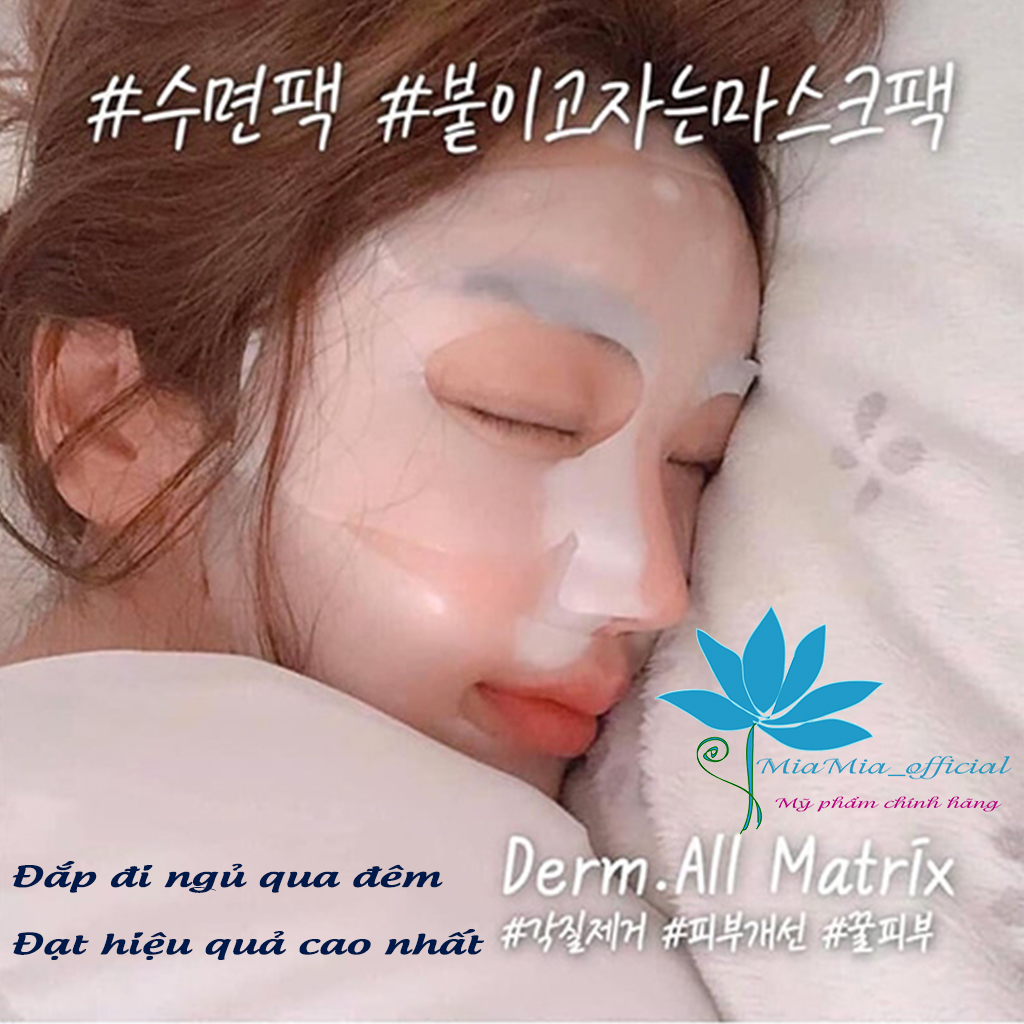 Mặt Nạ Nâng Cơ Derm All Matrix Facial Dermal Care Mask 35g Mẫu Mới NHẬP KHẨU CHÍNH HÃNG Dưỡng Trắng