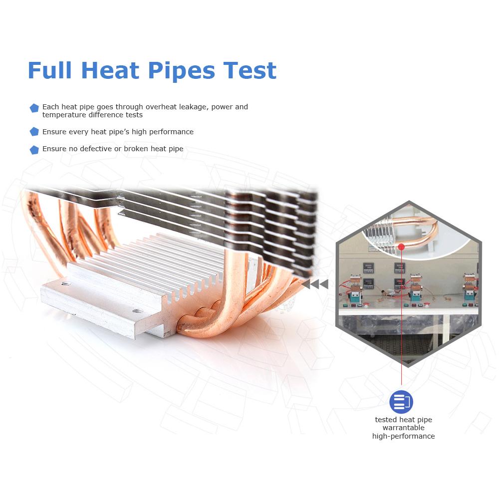 Bộ tản nhiệt làm mát CPU SOPLAY CPU Cooler 4 Heatpipes 4pin 12cm