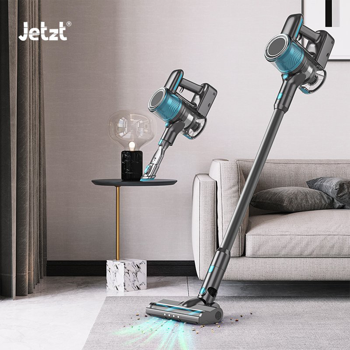 Máy hút bụi cầm tay không dây thông minh cao cấp 4in1 JETZT XS26, hàng chính hãng