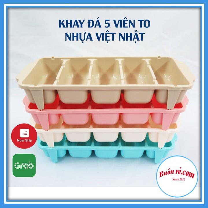 Khay làm đá 5 viên to nhựa dẻo VIỆT NHẬT  – Khay đựng đá, đựng đồ ăn dặm cho bé tiện lợi (MS: 6928) – Buôn rẻ 01261