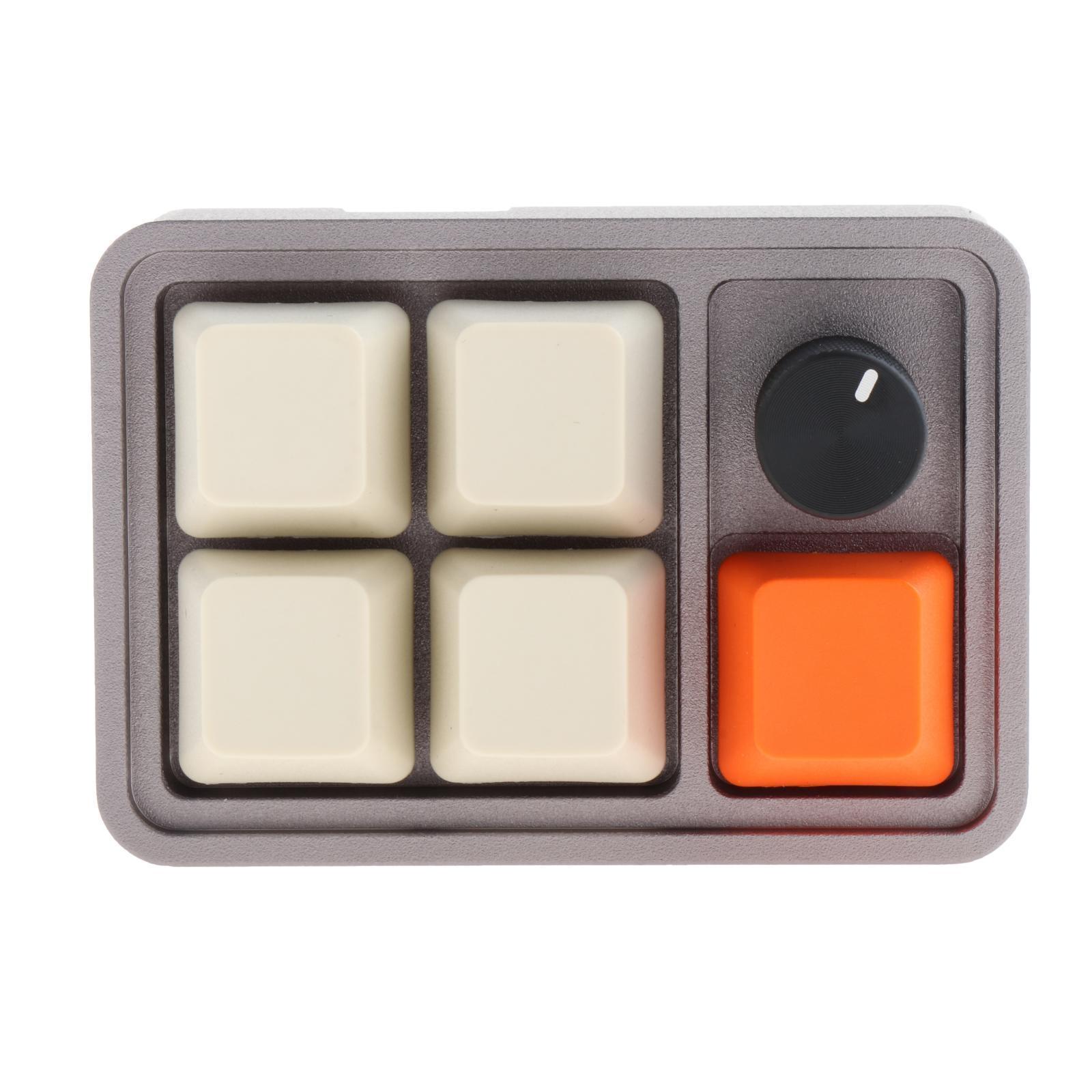 Five Keys Mechanical Keyboard with USB Cable with PBT Keycap Gaming Keypad Keypad