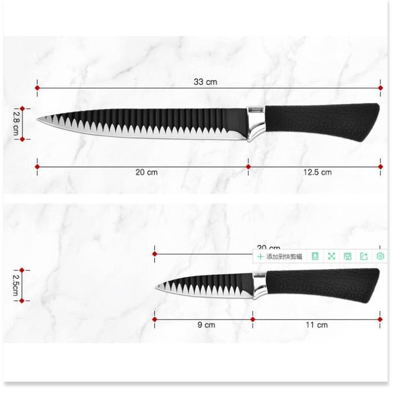 Bộ dao chống dính SUS304 Germany 6 món tiêu chuẩn Gia Dụng SG