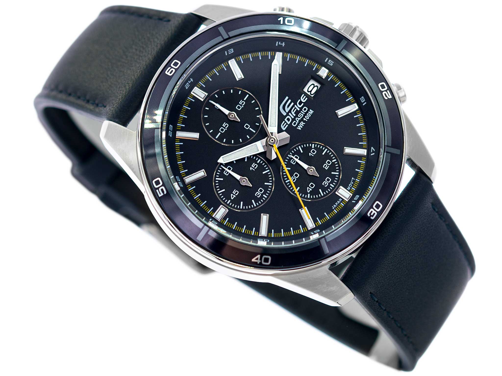 Đồng hồ nam dây da Casio Edifice chính hãng EFR-526L-2CVUDF (43mm)