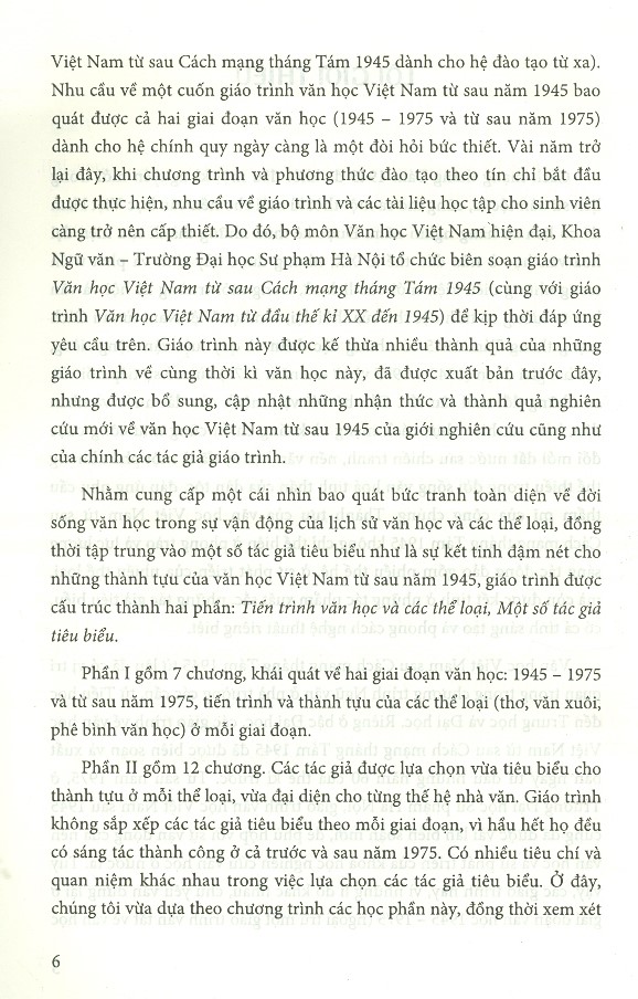 Văn Học Việt Nam Từ Sau Cách Mạng Tháng Tám 1945