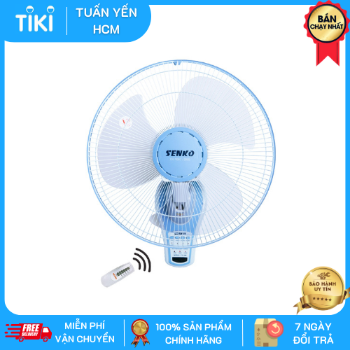 Quạt treo tường remote Senko Hàng Chính Hãng - TR1428 - Giao màu ngẫu nhiên