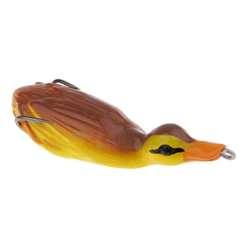3pcs Duck Design Soft Frog Fishing Lures Artificial Baits Floating Swimbait