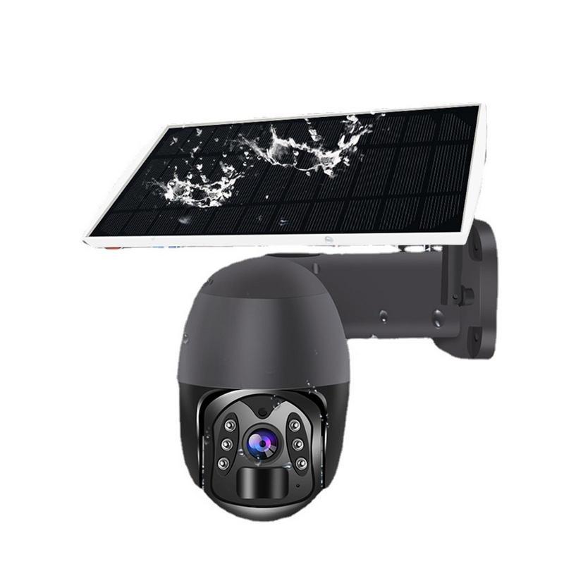 Camera mặt trời WiFi Máy ảnh IP không dây 3MP ngoài trời với bảng điều khiển năng lượng mặt trời