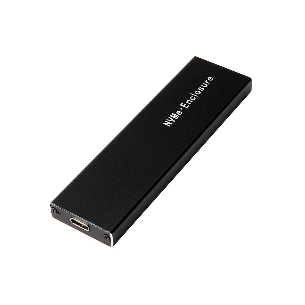 M.2 NVMe SSD Case NVME SSD Enclosure Type-C Interface M.2 NVMe Hard Disk Case Aluminum Alloy External Hard Drive Case