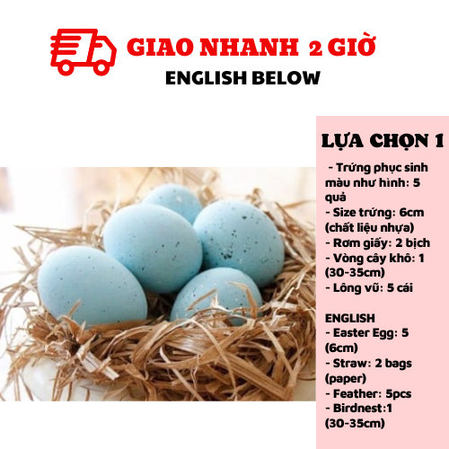 Combo ổ trứng lễ phục sinh nhiều mẫu - Easter Eggs lps07