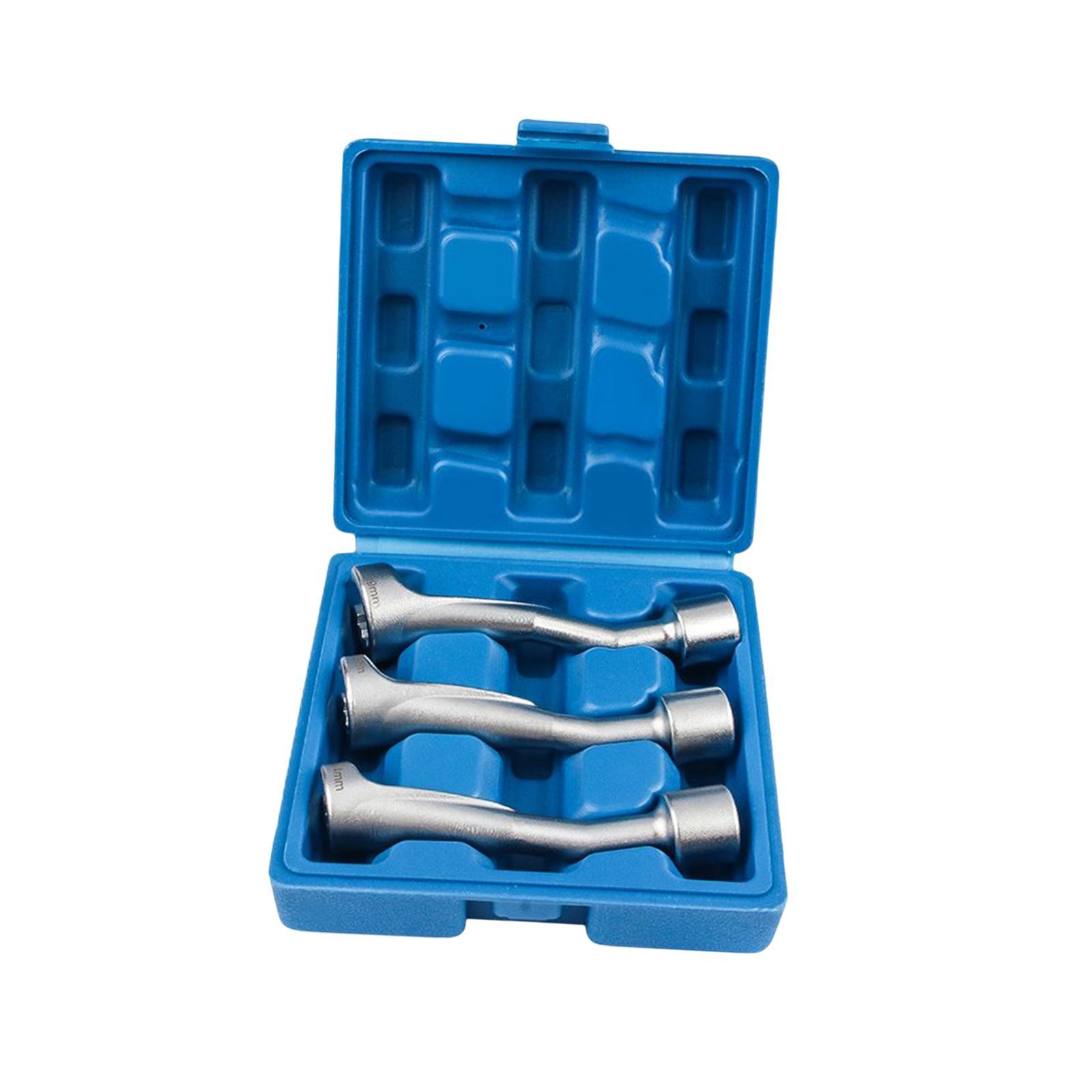 3 Pieces Fuel  Socket Wrench Set Portable for Automotive