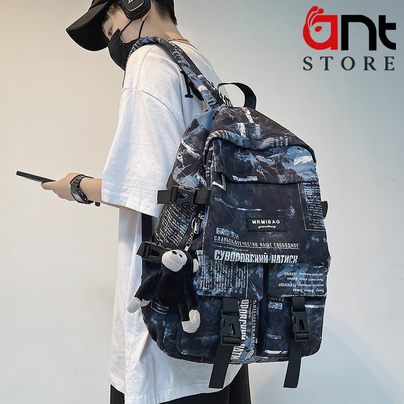Balo Ulzzang Hàn Quốc phong cách đường phố trẻ trung năng động. Balo đi học, đi chơi có sức chứa lớn, không thấm nước