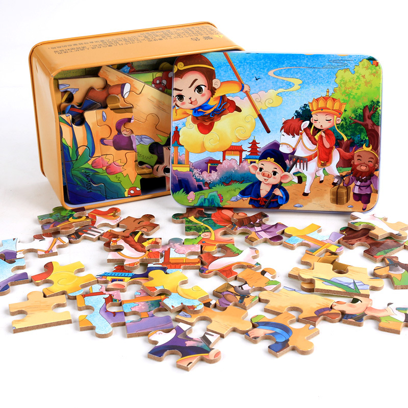Đồ chơi hộp tranh xếp hình 100 miếng puzzle nhiều chủ đề - Đồ chơi thông minh trẻ em