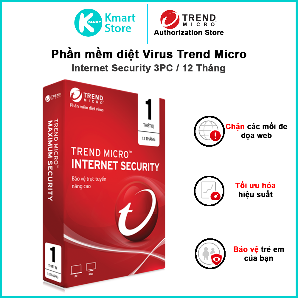 Phần Mềm Diệt Virus Trend Micro Internet Security